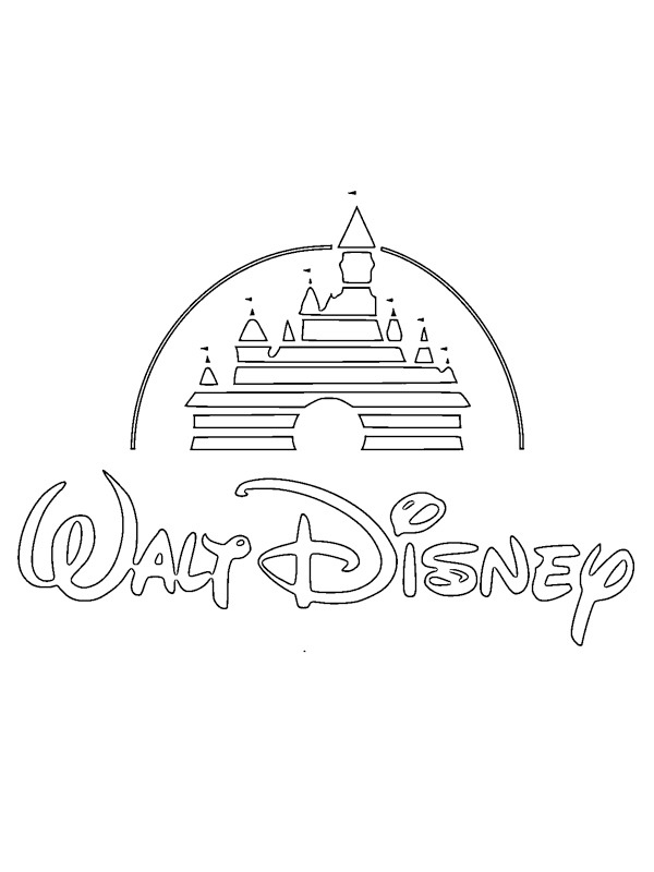 Dibujos Para Colorear Logo De Walt Disney Dibujosparaimprimir Es Pdmrea