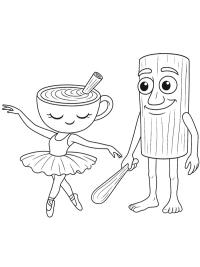 Ballerina Cappuccina y Tung Tung Tung Sahur