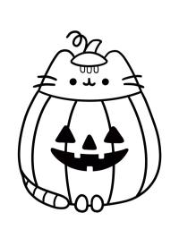 Pusheen calabaza