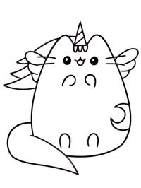 Pusheen como unicornio