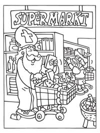 San Nicolas en el supermercado