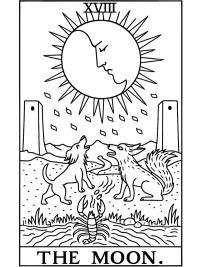 Carta del tarot La Luna