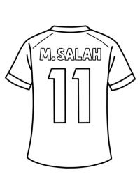 Camiseta de fútbol de Mohamed Salah