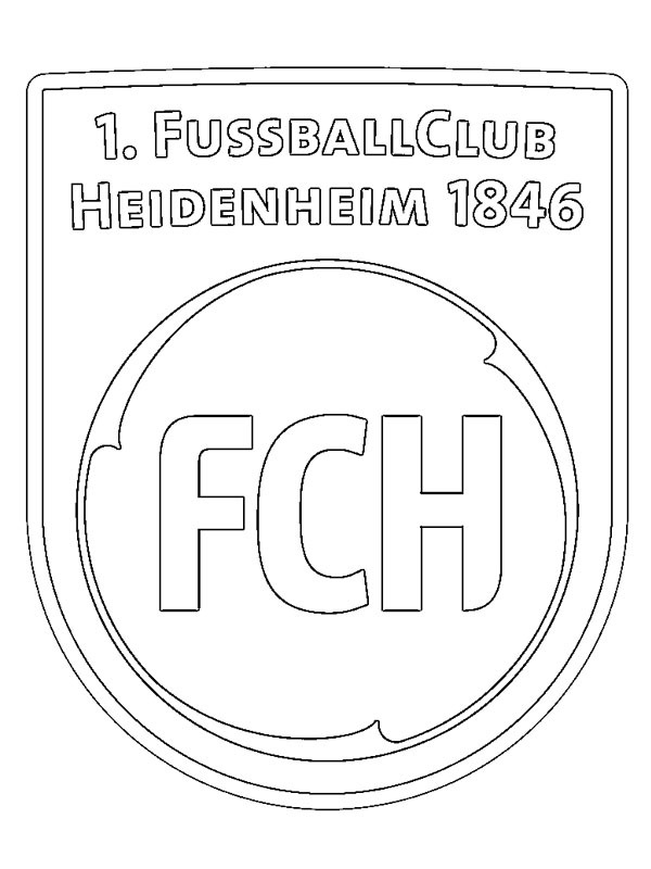 Dibujo de 1. FC Heidenheim 1846 para Colorear