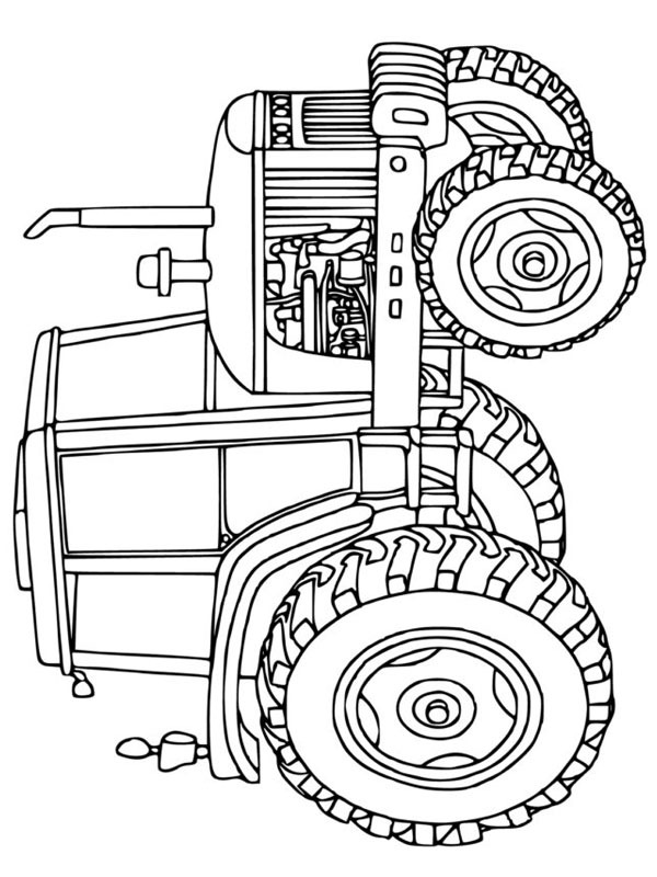 Dibujo de Tractor para Colorear