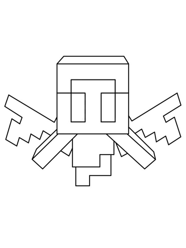 Dibujo de Allay Minecraft para Colorear