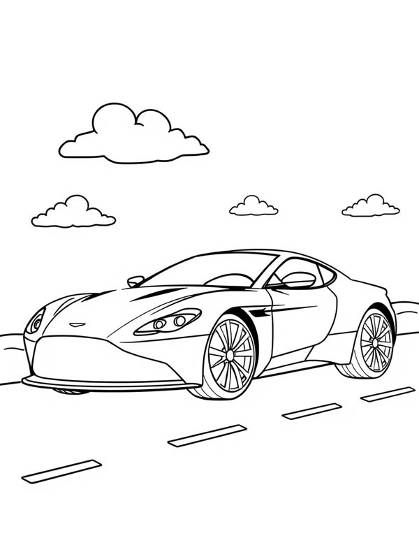 Dibujo de Aston Martin Valhalla para Colorear