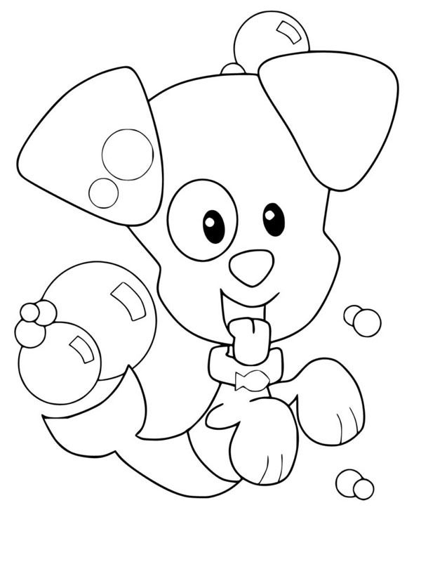 Dibujo de Cachorro Bubble (Bubble Puppy) para Colorear