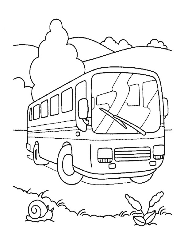 Dibujo de Autocar para Colorear