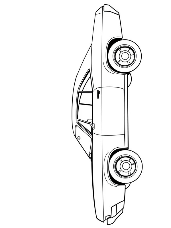 Dibujo de Chevrolet Impala Sport 1967 para Colorear