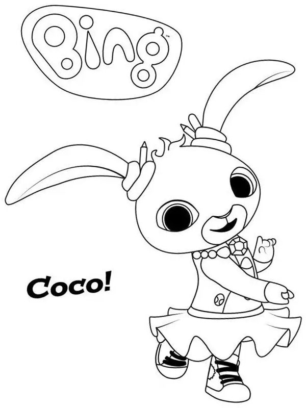 Dibujo de Coco para Colorear