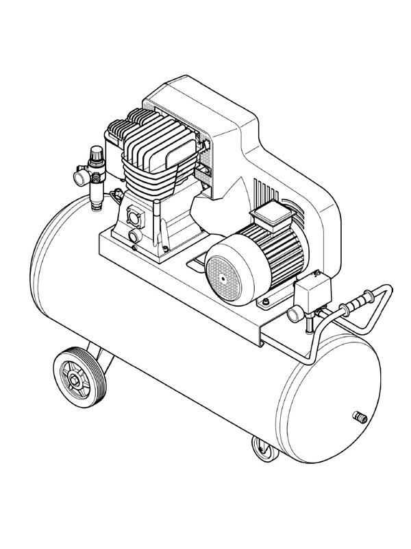 Dibujo de Compresor para Colorear