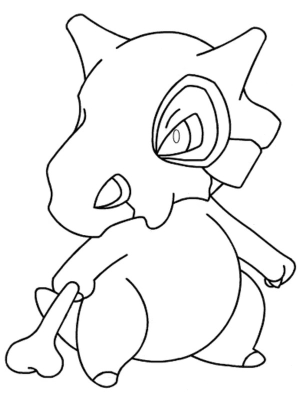 Dibujo de Cubone (Pokémon) para Colorear