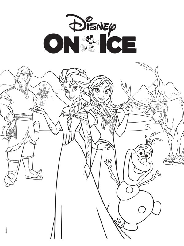 Dibujo de Disney On Ice: Frozen para Colorear