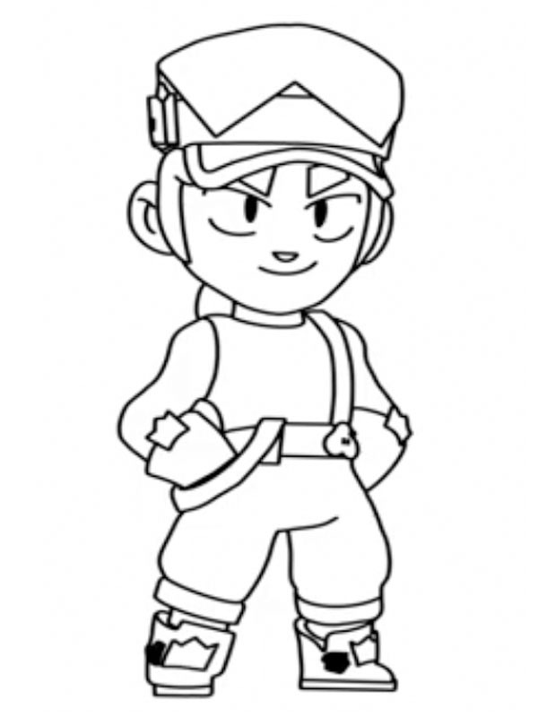 Dibujo de Fang Brawl Stars para Colorear