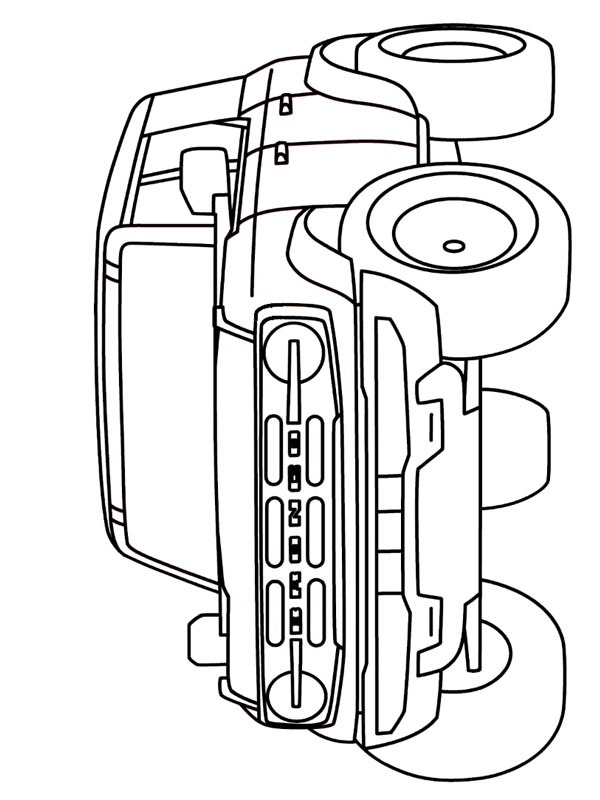 Dibujo de Ford Bronco para Colorear