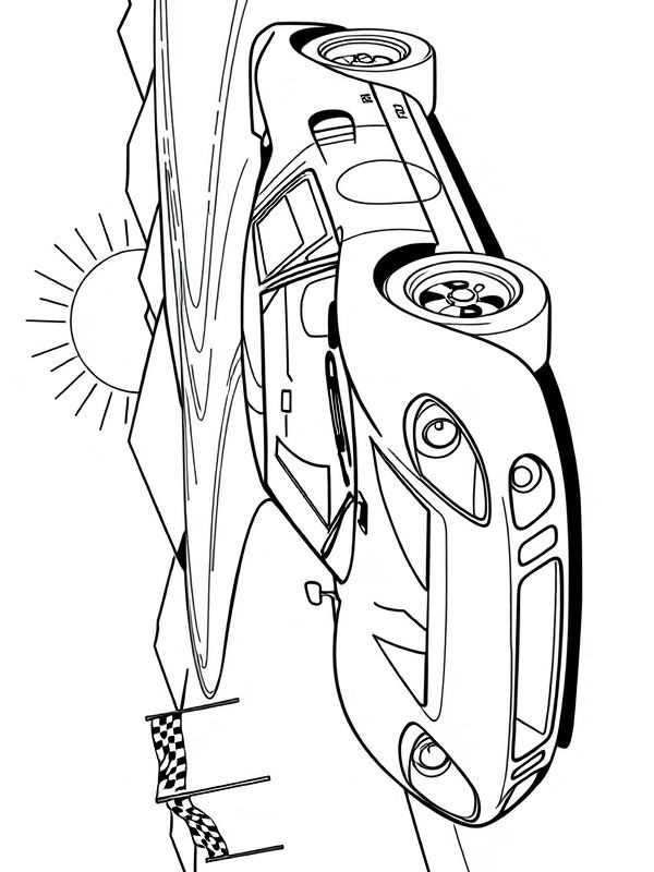 Dibujo de Ford GT40 para Colorear