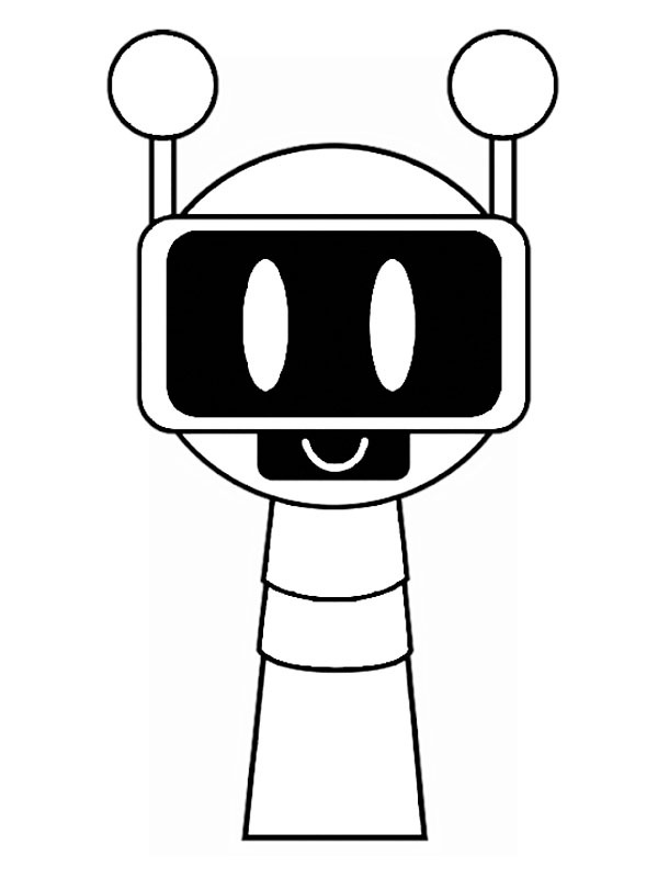 Dibujo de Fun Bot para Colorear