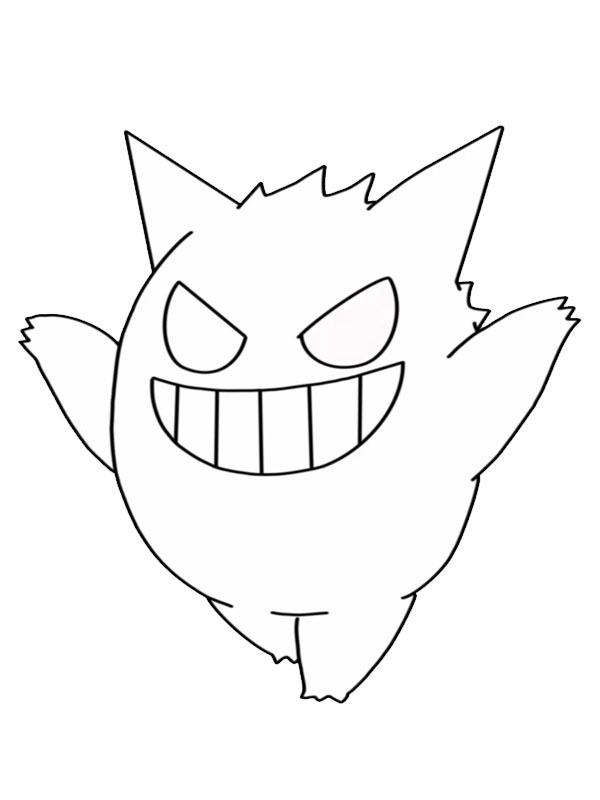 Dibujo de Gengar para Colorear