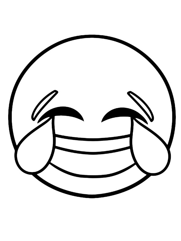 Dibujo de Emoji sonriente para Colorear