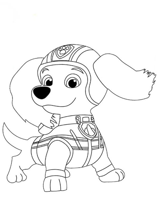 Dibujo de Salchicha Liberty PAW Patrol para Colorear