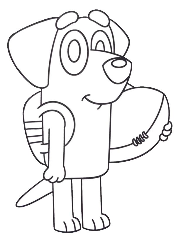 Dibujo de Lucky (Bluey) para Colorear