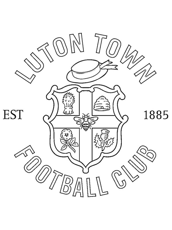 Dibujo de Luton Town FC para Colorear