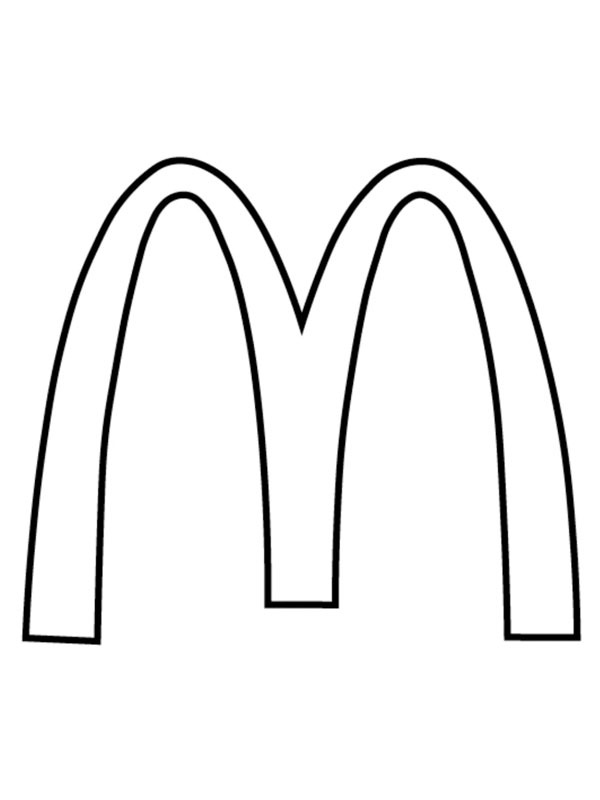 Dibujo de Logo de McDonalds para Colorear