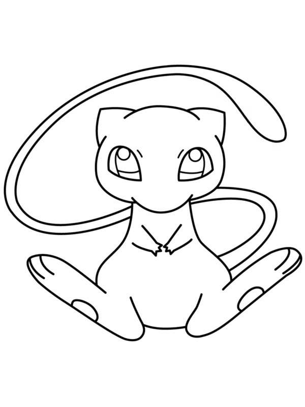 Dibujo de Mew (Pokémon) para Colorear