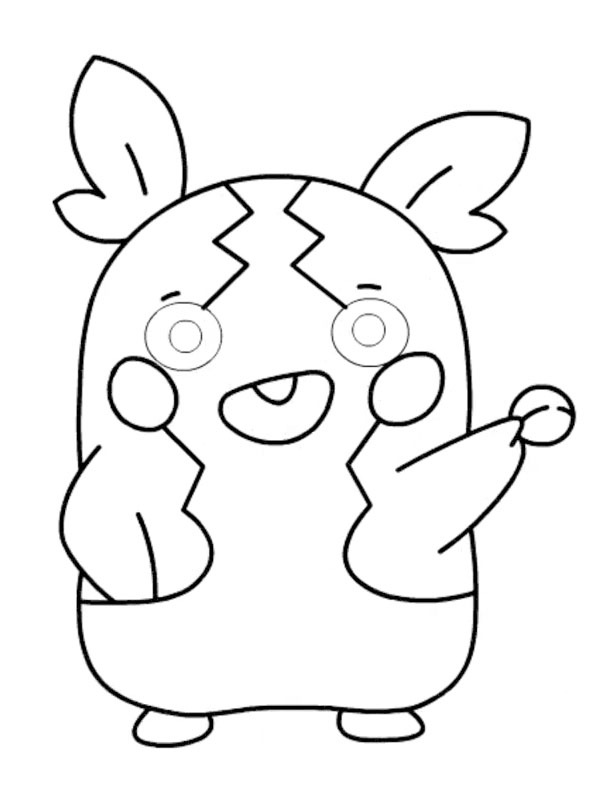 Dibujo de Morpeko (Pokémon) para Colorear