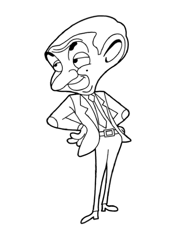 Dibujos Para Colorear Mr Bean Dibujosparaimprimir Es