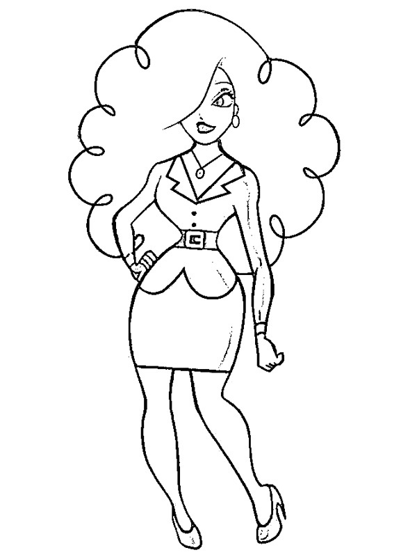 Dibujo de Sra. Sarah Bellum para Colorear