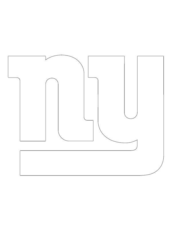 Dibujo de New York Giants para Colorear