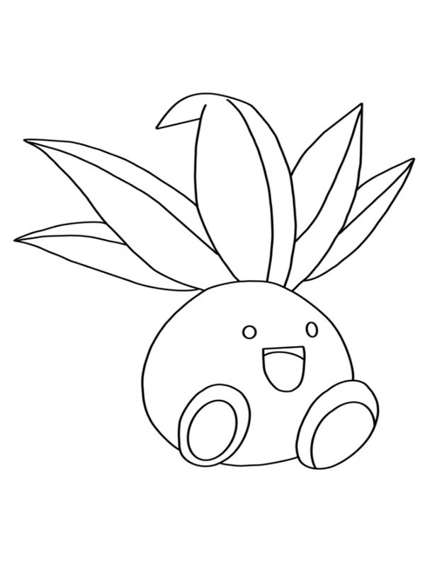 Dibujo de Oddish (Pokémon) para Colorear