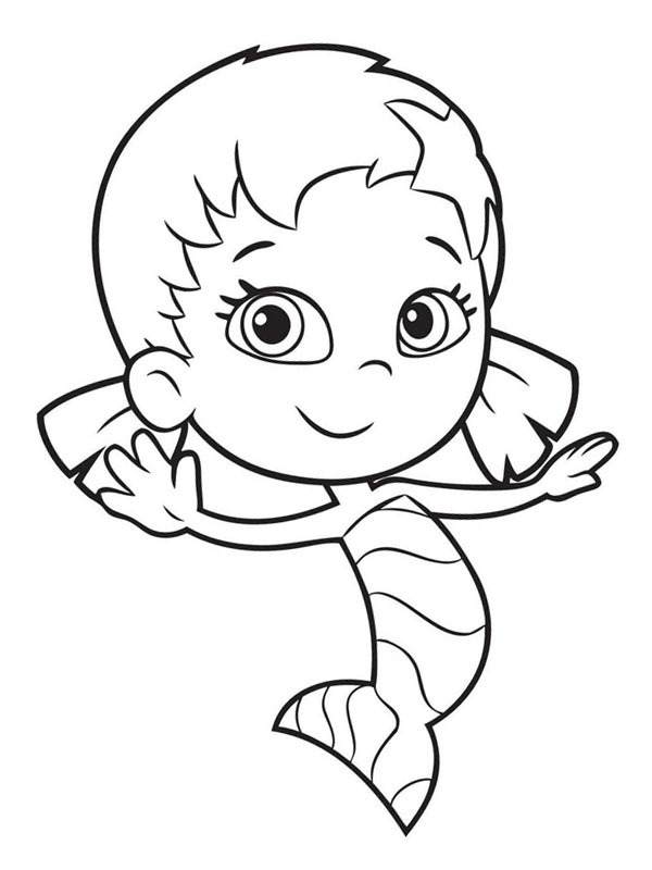 Dibujo de Oona Bubble Guppies para Colorear