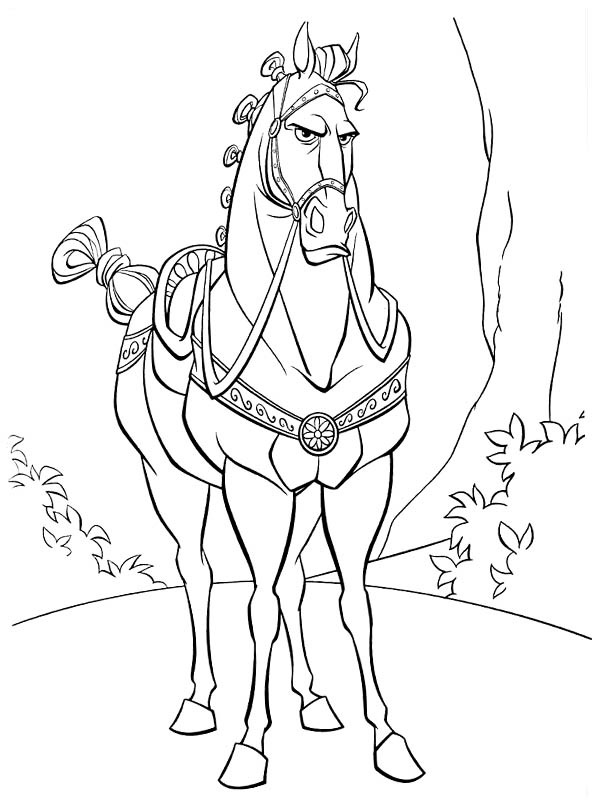 Dibujo de Caballo Maximus para Colorear