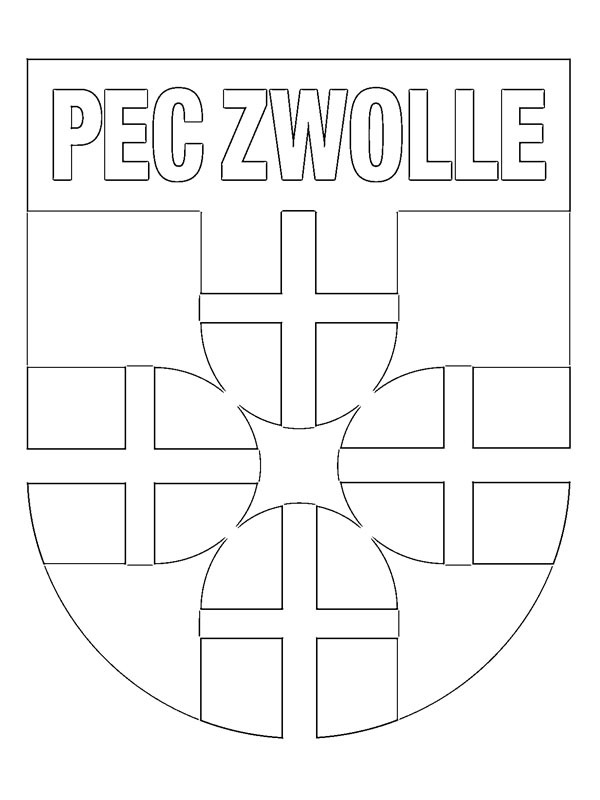 Dibujo de PEC Zwolle para Colorear