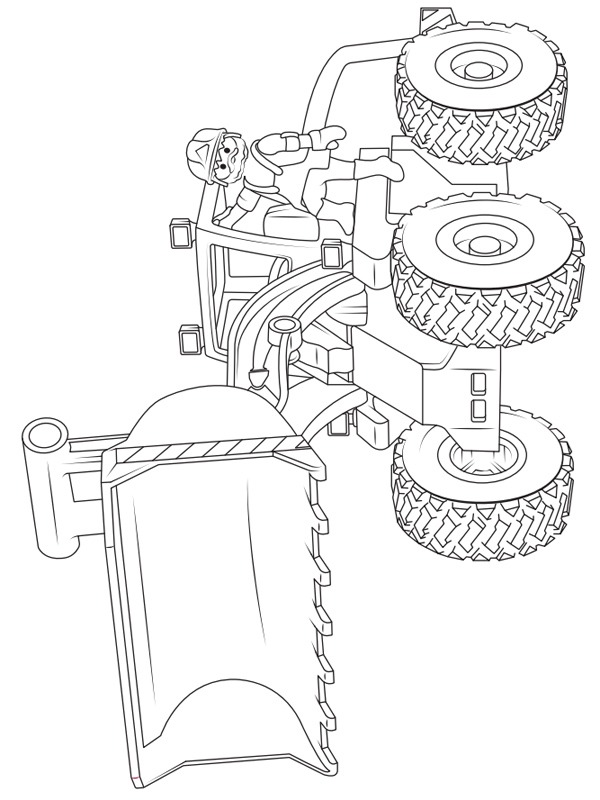 Dibujo de Playmobil Pala para Colorear