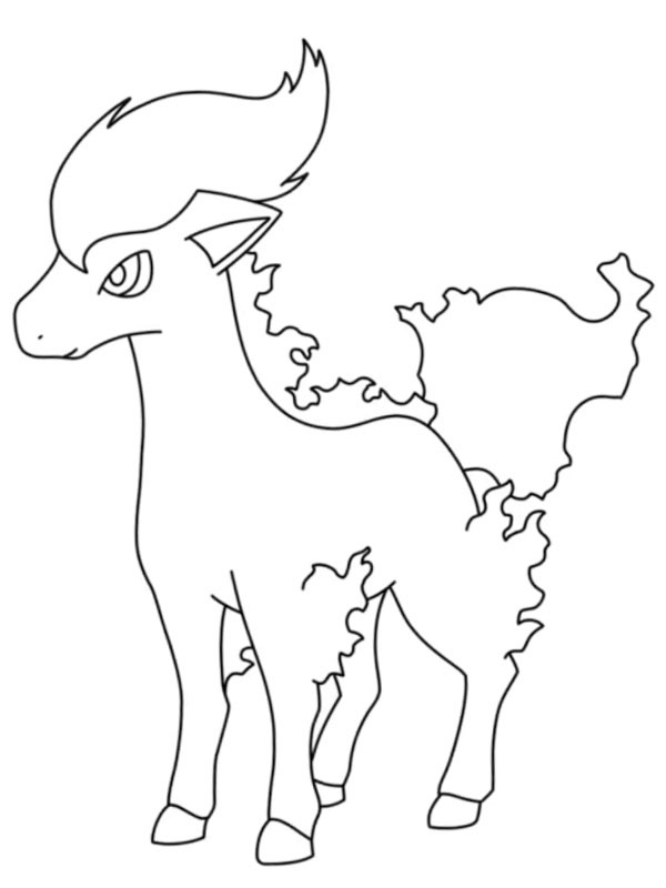 Dibujo de Ponyta (Pokémon) para Colorear