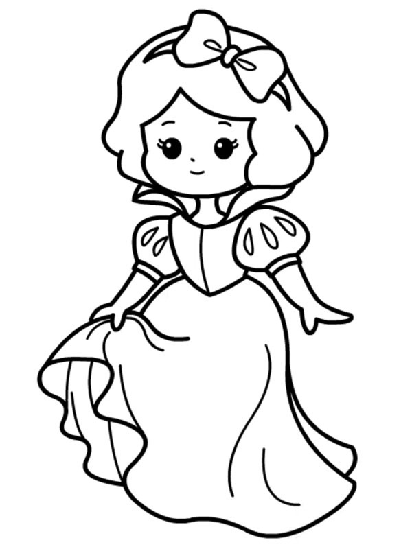 Dibujo de Princesa Blancanieves para Colorear