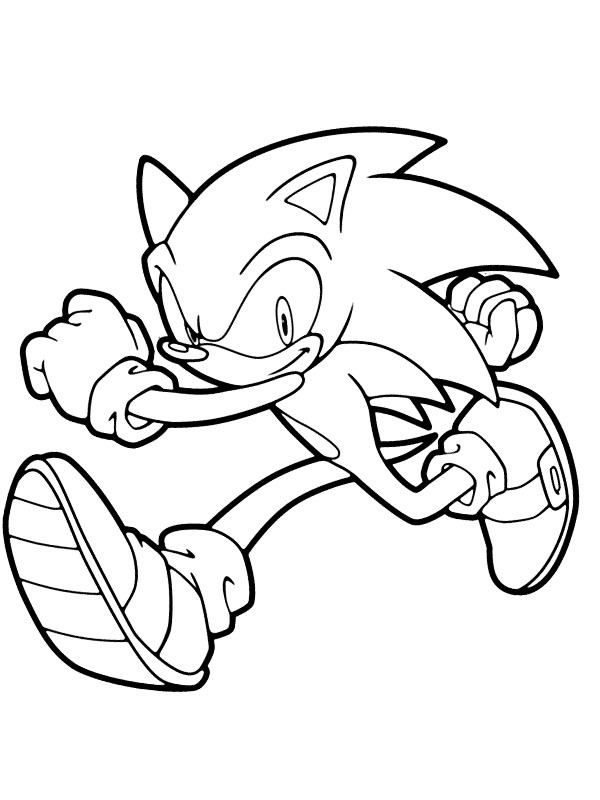 Dibujo de Sonic corriendo para Colorear