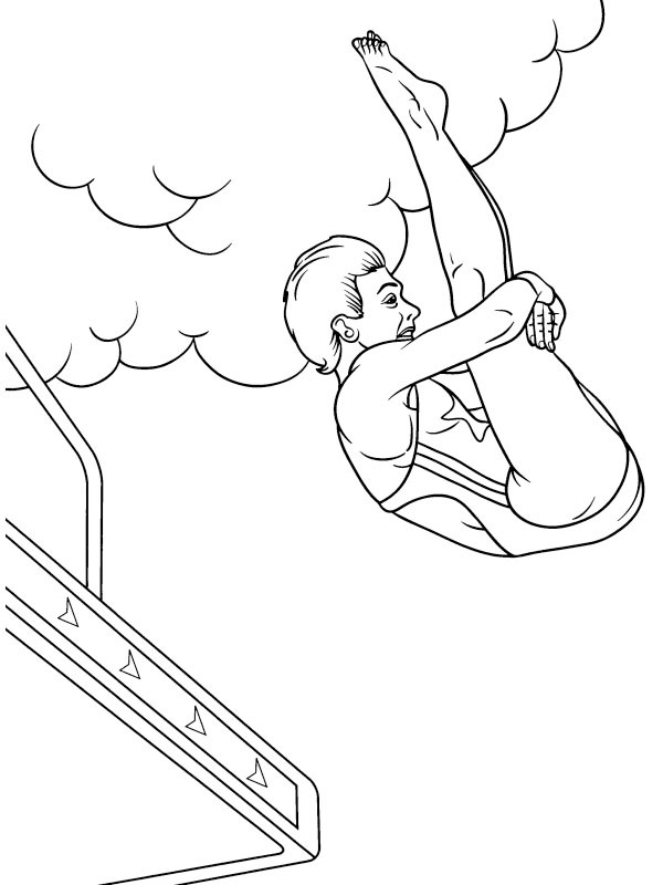 Dibujo de Salto limpio para Colorear