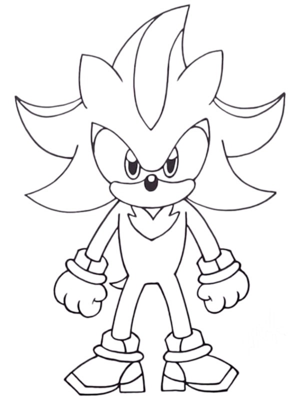 Dibujo de Shadow the Hedgehog para Colorear