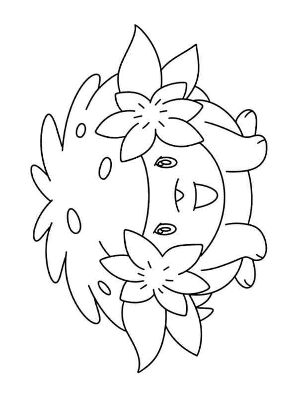 Dibujo de Shaymin (Pokémon) para Colorear