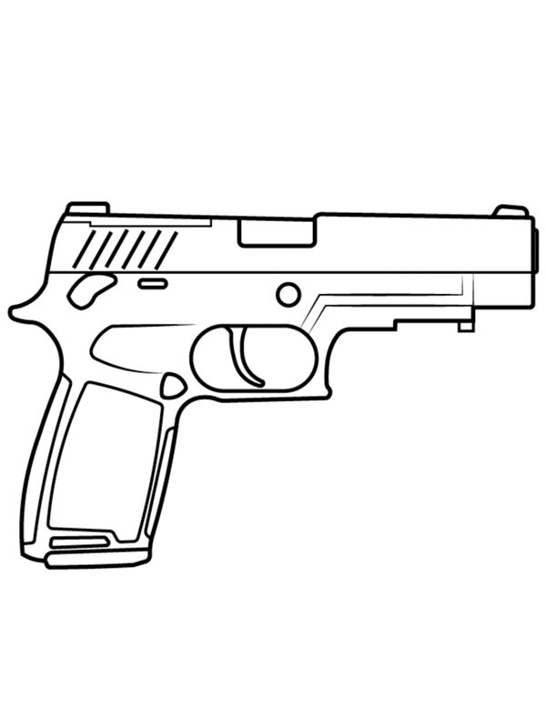 Dibujo de SIG Sauer P320 para Colorear