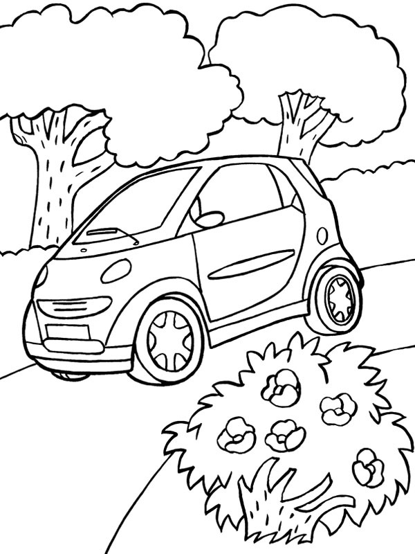 Dibujo de Smart fortwo para Colorear