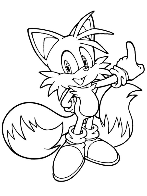 Dibujo de Sonic el erizo para Colorear