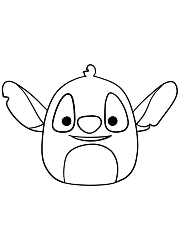 Dibujo de Squishmallows Stitch para Colorear