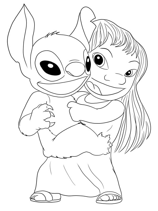 Dibujo de Lilo & Stitch para Colorear