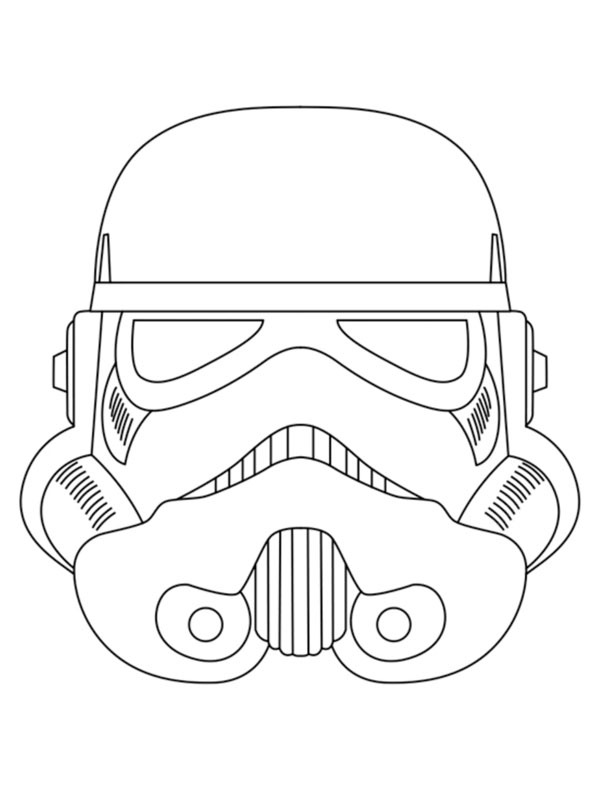 Dibujo de Casco de soldado de asalto para Colorear